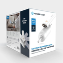 Powerology Vacuum Blower Inflator Foldable 180°, Handheld All-In-One Device - White | PW4NIFCVWH |