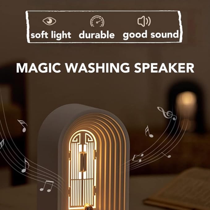 7MD Creative Bedside Lamp, Warm LED Light, Bluetooth Speaker, Touch Sensor Diming Light, Valentine Birthday Gifts | LJC-167 |