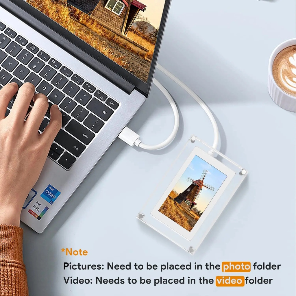 Acrylic Digital Photo Frame (5 inch, 7 inch & 10.1 inch) {Regular version}