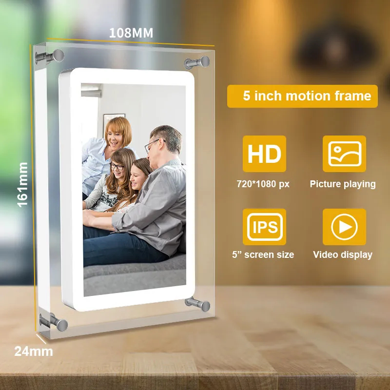 Acrylic Digital Photo Frame (5 inch, 7 inch & 10.1 inch) {Regular version}