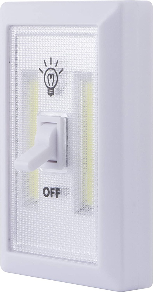 Handy Led Switch Battery Lights, Led Night Light Switch, Switch Light Battery Operated, Battery Powered Lights Switch, Closet Lights, Stick On Light 2Pack (White)