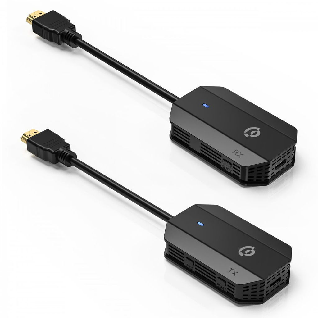 Powerology Wireless HDMI Mirroring Adaptor Pair with USB-C Cable, Full HD 1080P Resolution | PHDMRABK |