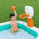 Bestway Dunk n' Splash Inflatable Family Swimming Pool (251 x 168 x 102cm) With 1 Air Pump Inflator | 54445 |