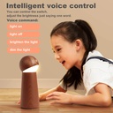 7MD Smart Indoor LED Light Wooden With Voice Control & 3 Brightness Levels, Intelligence Voice Activated, Night Dimmable Touch Control Table Lights, Table Lamp | 7MD2422 |