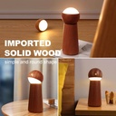 7MD Smart Indoor LED Light Wooden With Voice Control & 3 Brightness Levels, Intelligence Voice Activated, Night Dimmable Touch Control Table Lights, Table Lamp | 7MD2422 |