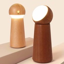 7MD Smart Indoor LED Light Wooden With Voice Control & 3 Brightness Levels, Intelligence Voice Activated, Night Dimmable Touch Control Table Lights, Table Lamp | 7MD2422 |