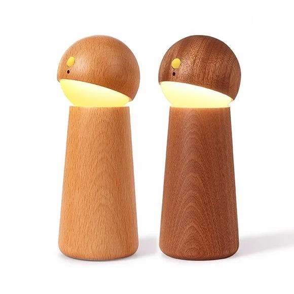 7MD Smart Indoor LED Light Wooden With Voice Control & 3 Brightness Levels, Intelligence Voice Activated, Night Dimmable Touch Control Table Lights, Table Lamp | 7MD2422 |