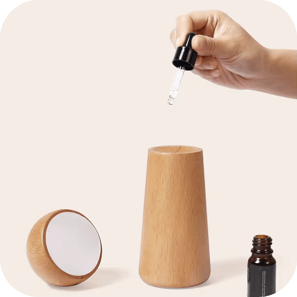 7MD Smart Indoor LED Light Wooden With Voice Control & 3 Brightness Levels, Intelligence Voice Activated, Night Dimmable Touch Control Table Lights, Table Lamp | 7MD2422 |