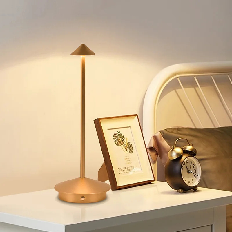 7MD Table Lamp Rechargeable Unique Bedside LED Light With 3 Brightness Level Table Light Model: 7MD2404