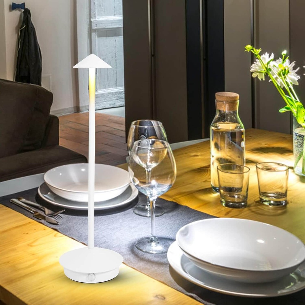 7MD Table Lamp Rechargeable Unique Bedside LED Light With 3 Brightness Level Table Light Model: 7MD2404