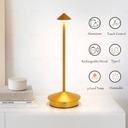 7MD Table Lamp Rechargeable Unique Bedside LED Light With 3 Brightness Level Table Light Model: 7MD2404