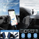 7MD Car Universal Windshield Phone Holder With 360 Degree Adjustable Viewing Angle