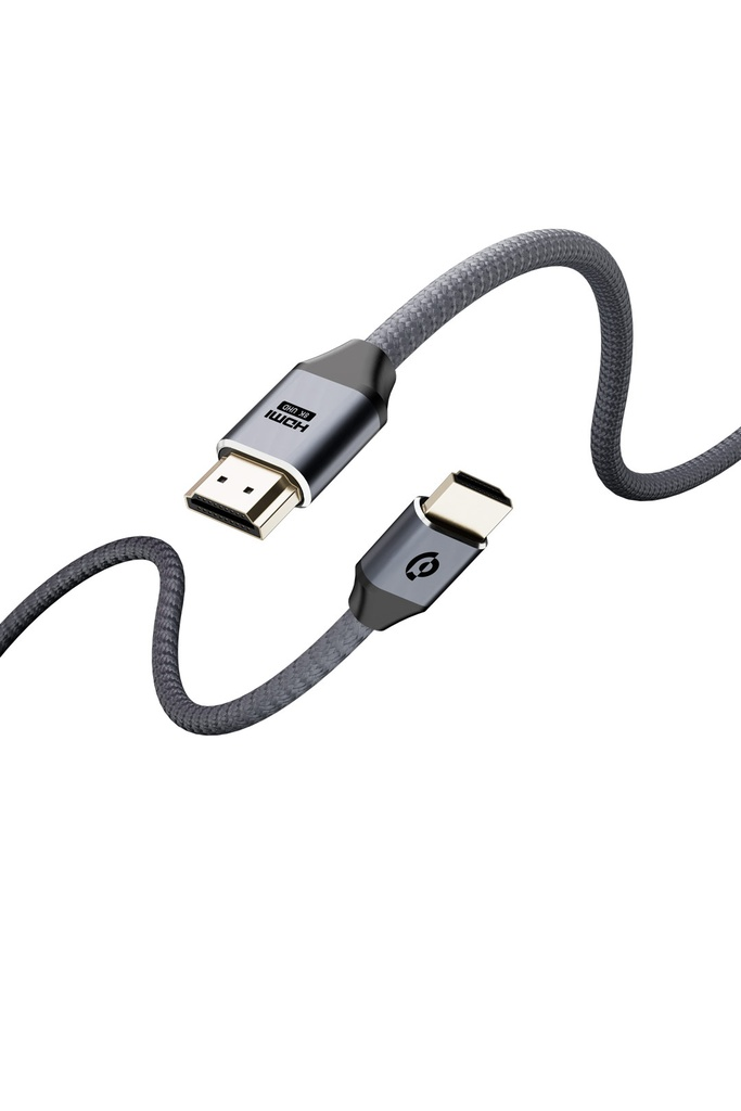Powerology 3 Meter 8K HDMI Braided Cable PWHDC3M-GY / DKBU