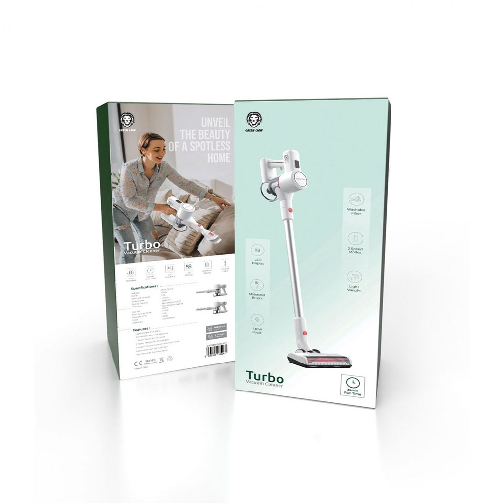 Green Lion Turbo Vacuum Cleaner - White | GN130WCVACWH |