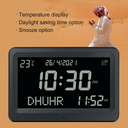 7MD Azan Clock With Prayer & Azan Reminders, Temperature Display