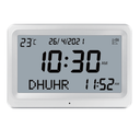 7MD Azan Clock With Prayer & Azan Reminders, Temperature Display