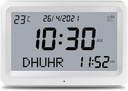 7MD Azan Clock With Prayer & Azan Reminders, Temperature Display