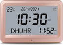7MD Azan Clock With Prayer & Azan Reminders, Temperature Display