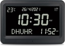 7MD Azan Clock With Prayer & Azan Reminders, Temperature Display
