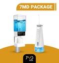 7MD 2 in 1 Package Includes Portable Oral Irrigator & Water Flosser + Automatic Mouthwash Dispenser