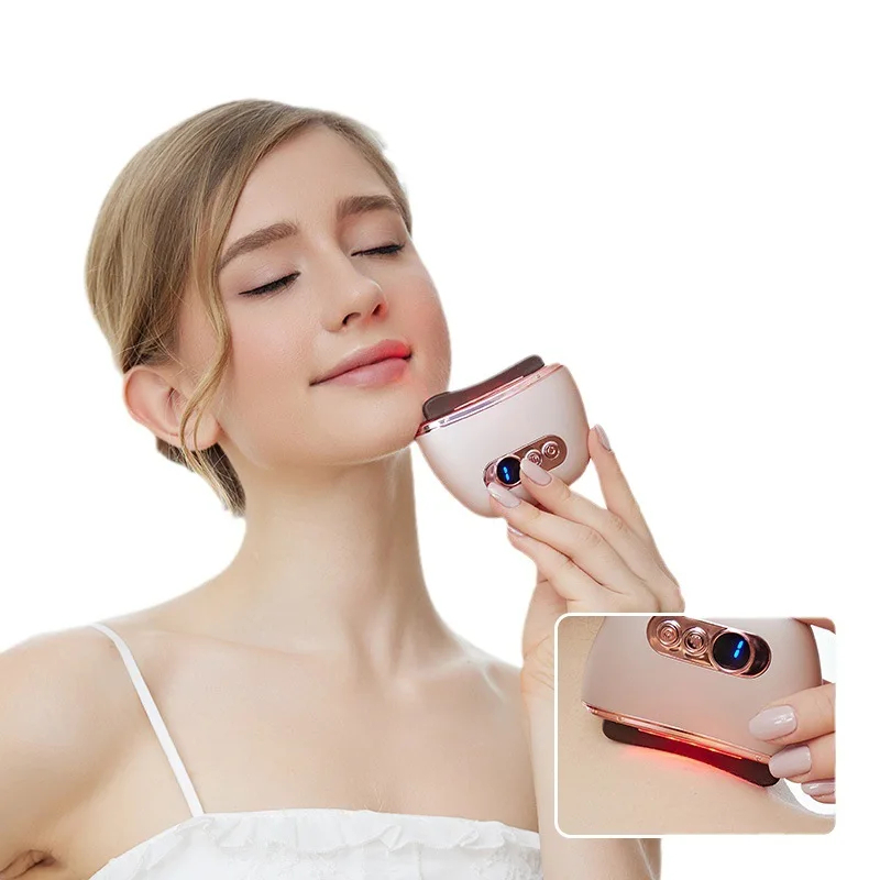 7MD Electric Rechargeable Scrapping Board For Face & Skin With 12 Working Modes, Hot Compress / Vibration