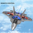 A&T Toy Remote Control Drone Plane Toy With Colorful LED Lights 2.4G EO-22