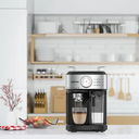 LePresso Coffee Machine 20 Bar Powerful Pressure Pump With Capsule Filter and Funnel - Black | LP20BCMCFBK |