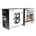 LePresso Coffee Machine 20 Bar Powerful Pressure Pump With Capsule Filter and Funnel - Black | LP20BCMCFBK |