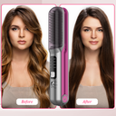 Cordless Hair Straightener Brush, 2 in 1 Portable Flat Iron & Straightening Brush with Built-in 4800 mAh Battery | LH-2201 |