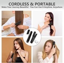 Cordless Hair Straightener Brush, 2 in 1 Portable Flat Iron & Straightening Brush with Built-in 4800 mAh Battery | LH-2201 |