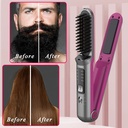Cordless Hair Straightener Brush, 2 in 1 Portable Flat Iron & Straightening Brush with Built-in 4800 mAh Battery | LH-2201 |