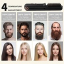 Cordless Hair Straightener Brush, 2 in 1 Portable Flat Iron & Straightening Brush with Built-in 4800 mAh Battery | LH-2201 |