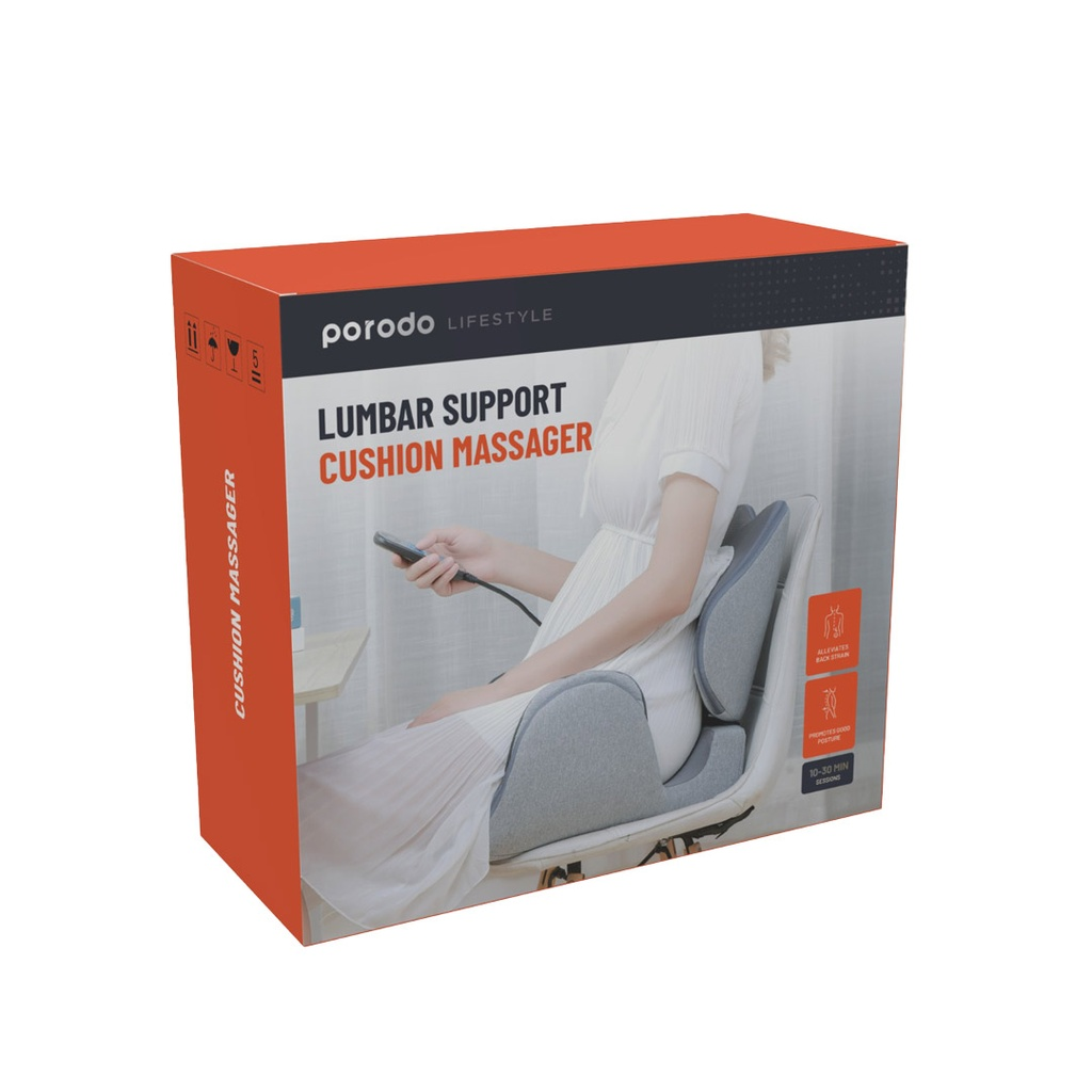 Porodo LifeStyle Massage Cushion - Grey | PD-LSMCS-GY |