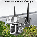 7MD Camera Solar Triple Lens Linkage Camera 10x Zoom with Dual Network (4G + WiFi) Model:7MD2430
