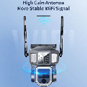 7MD Camera Solar Triple Lens Linkage Camera 10x Zoom with Dual Network (4G + WiFi) Model:7MD2430