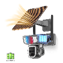 7MD Camera Solar Triple Lens Linkage Camera 10x Zoom with Dual Network (4G + WiFi) Model:7MD2430