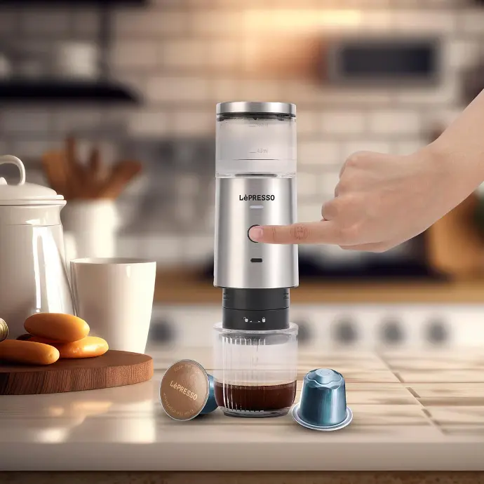 LePresso Stainless Steel Portable Espresso Maker | LPSTPEM |