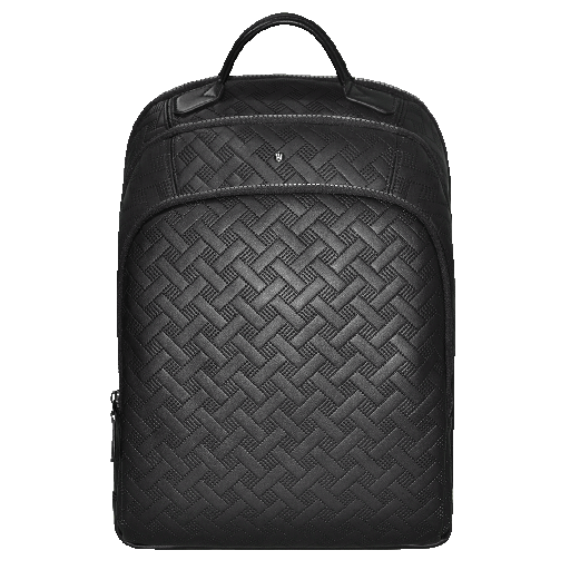 Levelo Gracia PU Leather Water Resistant Black Universal Backpack | LVLUFBGBK |
