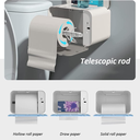 Smart Paper Towel Dispenser, Wall Mounted Paper Towel Dispenser, Induction Automatic Paper Output, USB Charging, Toilet Paper Holder Tissue Box, for Bathroom Kitchen Living Room |