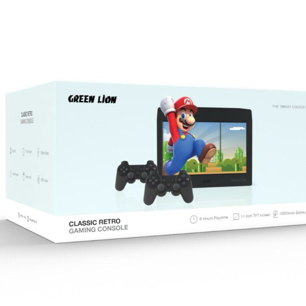 Green Lion Classic Retro Gaming Console With 26800+ Games | GNCREGC11BK |