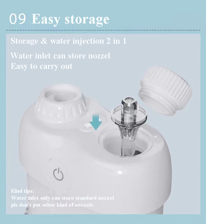 7MD Portable Mini Water Flosser For Travel With 800mAh Rechargeable Battery & 70ml Water Tank Capacity | 7MD2436 |