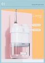 7MD Portable Mini Water Flosser For Travel With 800mAh Rechargeable Battery & 70ml Water Tank Capacity | 7MD2436 |