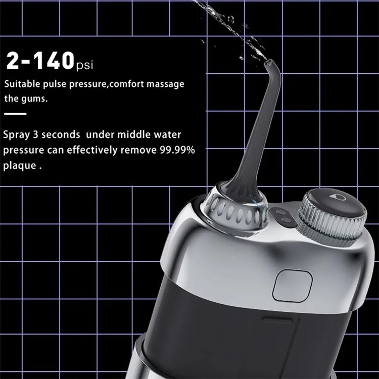 7MD Portable Mini Water Flosser For Travel With 800mAh Rechargeable Battery & 70ml Water Tank Capacity | 7MD2436 |