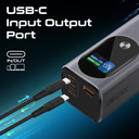Promate 27600mAh Ultra-Compact 160W Multi-Port PD 3.1 Power Bank with TFT LCD Screen | Titan-160 |
