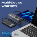 Promate 27600mAh Ultra-Compact 160W Multi-Port PD 3.1 Power Bank with TFT LCD Screen | Titan-160 |