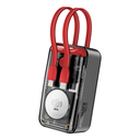Promate 35W Transparent Smartphone and Apple Watch Charging Power Bank with USB-C & Lightning Cable | Mavrix |