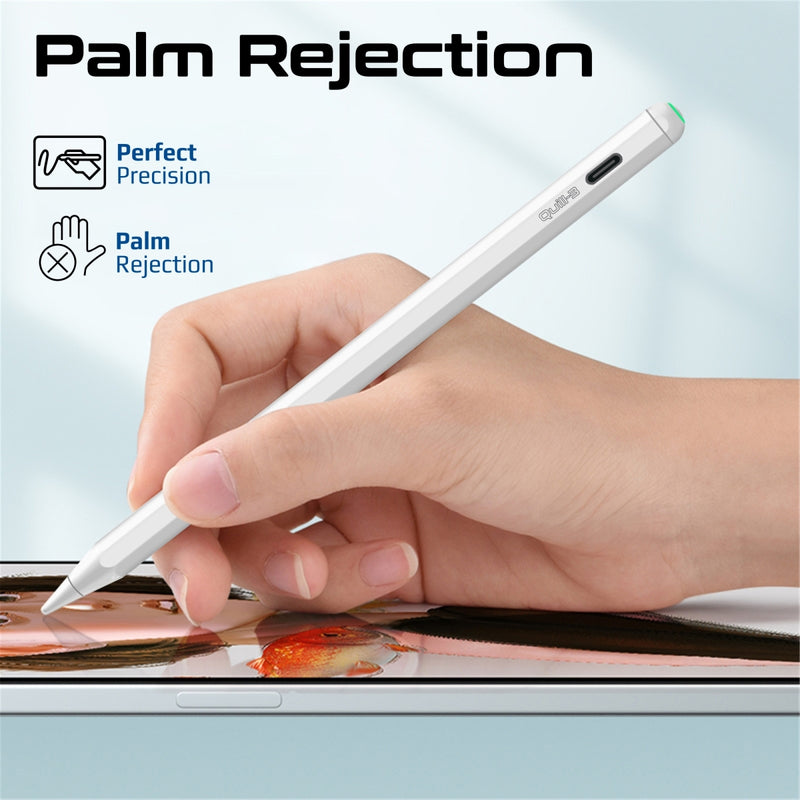 Promate Precision Active Stylus Pen with Palm Rejection & Accessory Kit | Quill-3 |