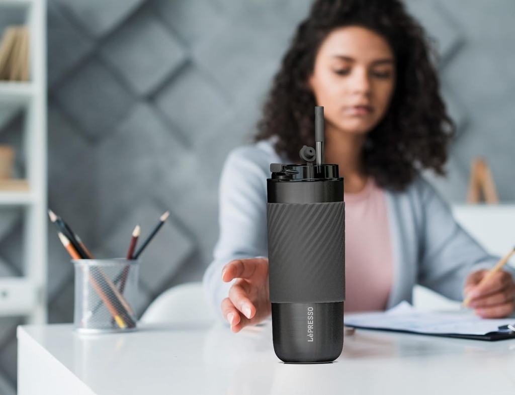 Lepresso Thermal Tumbler with Infusion Filter, 520ml Capacity | LPCM520GY/-GD |