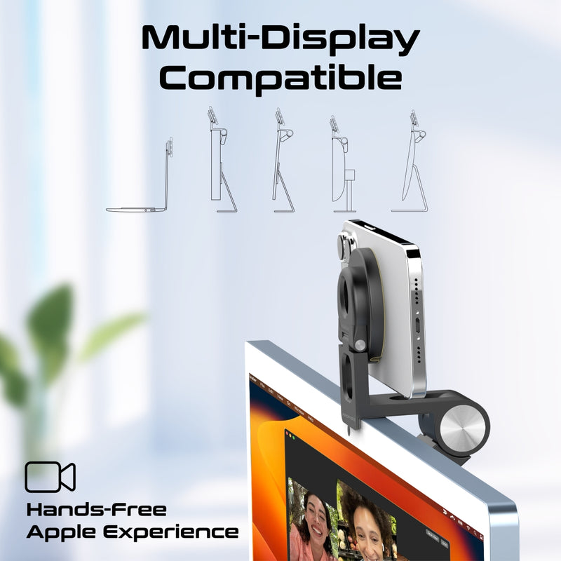 Promate MagSafe Compatible Extendable Camera Mount and Foldable Stand | VersaMount |