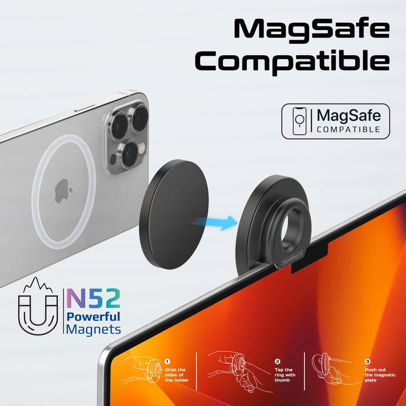 Promate MagSafe Compatible Extendable Camera Mount and Foldable Stand | VersaMount |